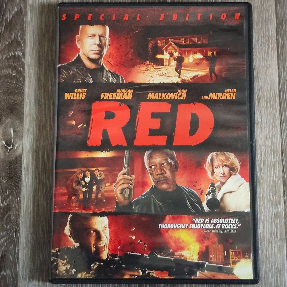 Red Special Edition DVD 2010 Summit Entertainment Bruce Willis Morgan Freeman